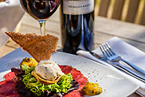 food packshot : carpacio with sorbet