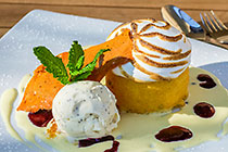 food packshot : sorbet & meringue desert