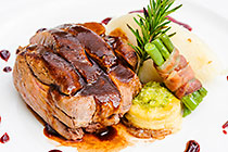 menu | yogurt marinated Lamb rump